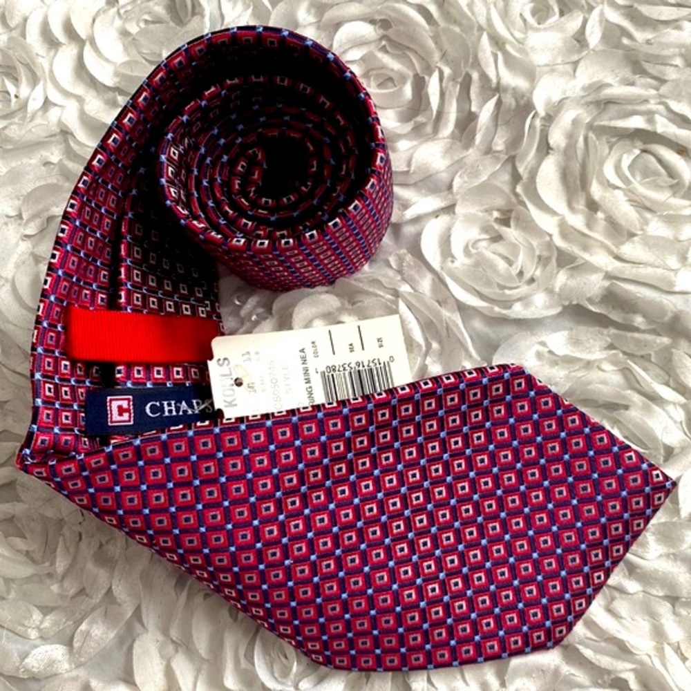 New Chaps handmade silk mens tie